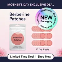 Kind Patches, 30-Day Cleanse Patches, Berberine, Support Metabolism, Cinnamon Extract, 1 Month Supply