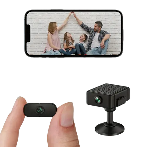 Mini WIFI Surveillance Camera: 2K HD, Night Vision, 3h Battery/USB Power, 16G Card, iOS/Android APP smart ai motion detection summerwins