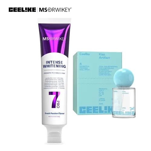 CEELIKE Toothpaste & Oral Spray Set – SP-6, Hydroxyapatite, and 7-Pro Toothpaste Options, Minty Fresh Breath, Portable Oral Spray