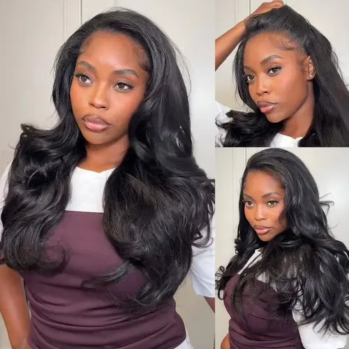 Recool Hair Yaki Body Kinky Straight Yaki Straight Half Wig Invisible Hairline Real Scalp High-Quality Human Hair Wigs with Drawstring Cap Design for Easy Wear and Stable Fit  Beginner Friendly Natural Color Wigs #tiktokshopstockup