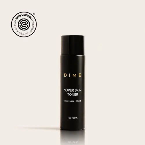 DIME Super Skin Toner – CoQ10 Brightening Toner for Pores, Uneven Skin, Hydrating & pH Balancing (Vegan, Witch Hazel, Cucumber)