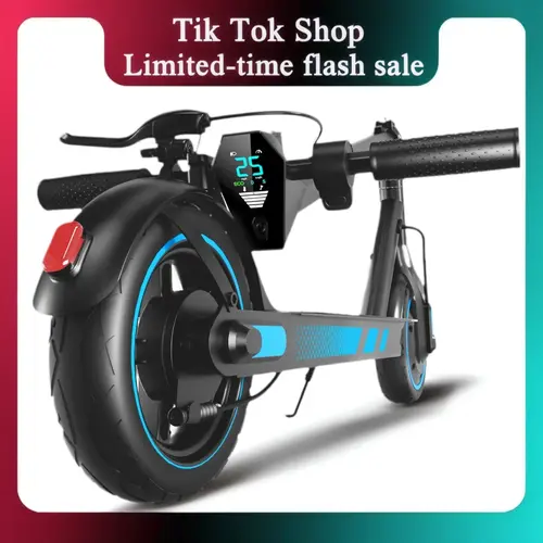 [New Year Gifts] 500W Peak Adult Electric Scooter, 10-in Tires, 16/22/28 MPH Top Speed, 21/28 Mi Long Range, Portable Folding E-Scooter for Adults & Teens, Non-Waterproof Sports & Outdoor Equipment