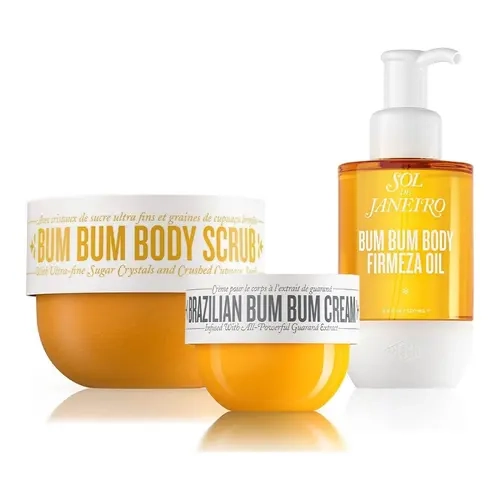 Sol de Janeiro Ultimate Firming Ritual Bundle | Powerfully Firm, Visibly Tighten And Nourish Skin In Three Steps. All Scented In The Pistachio, Salted Caramel, And Vanilla Scent Of Cheirosa 62.