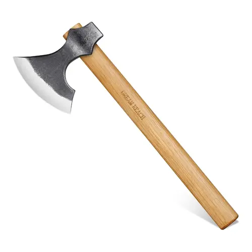 Dream Reach 16" Heavy Duty High Carbon Hand Forged Axe, Professional Cutting Tool with Beech Wood Handle for Adult Garden Labor, Ideal Gift for Gardeners