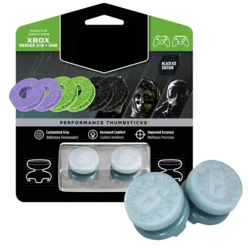 6-Piece Compact Silicone Thumb Grip Precision Rings Aim Boost Kit, Game Console Accessories for PS5/PS4/Xbox Controllers, Back to School Gaming Accessory