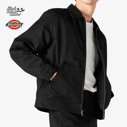 DICKIES Men's TJ15 Insulated Eisenhower Jacket Comfort Dickies Full Zipper Work Jackets Workwear Coat Cats (S to 5XL)