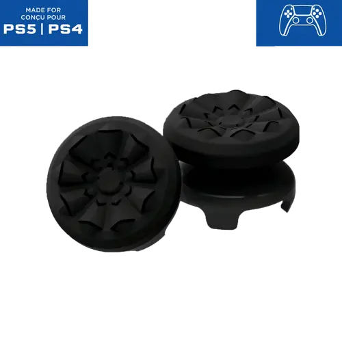 GripTech Professional Rubber & Plastic Thumbstick Grips - High-Rise, Mid-Rise Non-Slip Gaming Console Accessories for PS4, PS5, Xbox Series X/S, 1 X/S Controllers - Enhanced Accuracy Performance Enhancer