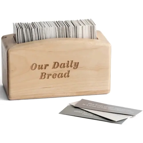 Classic Traditional Wood Promise Box Storage Organizer with Compartment, 240 King James V. Bible & Inspirational Scripture Card Stock - Christian Gift Office Stationery Keepsake for Women (Mother's Day, Religious Graduation)