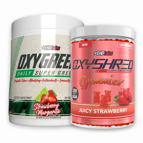 EHPlabs Mom on the Move Kit – OxyShred Energy Gummies + OxyGreens Super Greens | On-The-Go Energy & Daily Greens