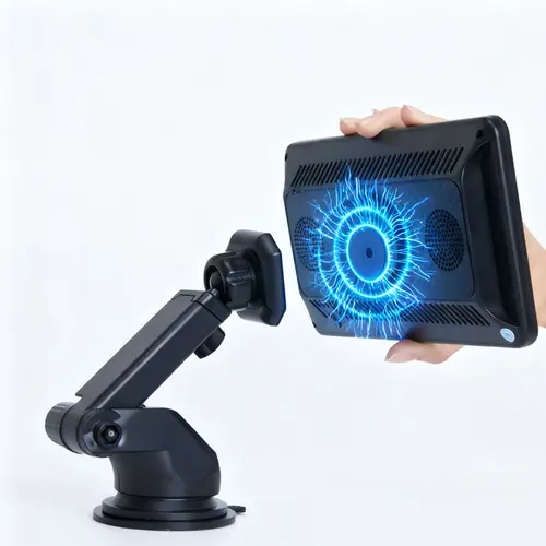 MagSafe Magnetic Car Phone Mount - 360° Adjustable Design, Compact & Easy to Store Pocket-Size Foldable, Universal Smartphone Holder for Driving, Secure Fit for iPhone 17 16 15 14 13 12 Series Car Interior Accessory