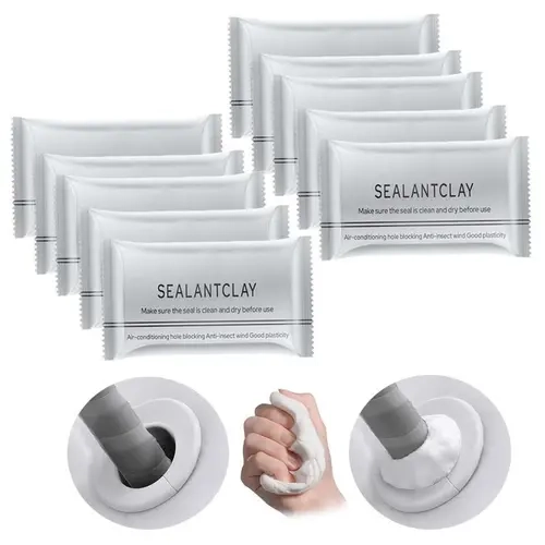 Waterproof Hole Filling Compound, Fast Acting Repair Putty for Wall Crack & Hole Plugging, Multi-Scenario Sealing Paste for Pipe Joints, Wall Openings and Air Conditioner Hole Waterproof Blocking