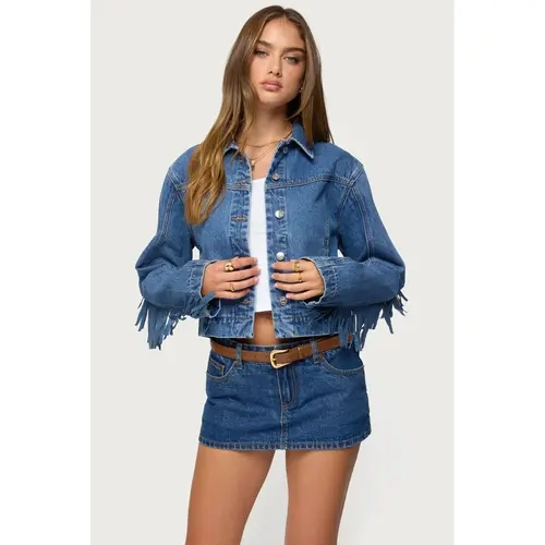 Maurice Fringed Denim Jacket
