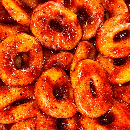 PINEAPPLE RINGS Chamoy Candy - Chilitos Sweet, Sour & Spicy Chili Snack - Mexican Piña Fruit Flavored Gummy Candy for All Ages, Authentic Dulces Mexicanos Enchilados, Candy Jars with Tamarindo Pulp Chamoy