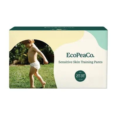 EcoPeaCo Bamboo Training Pants for Sensitive Skin - 2T-3T - 72ct
