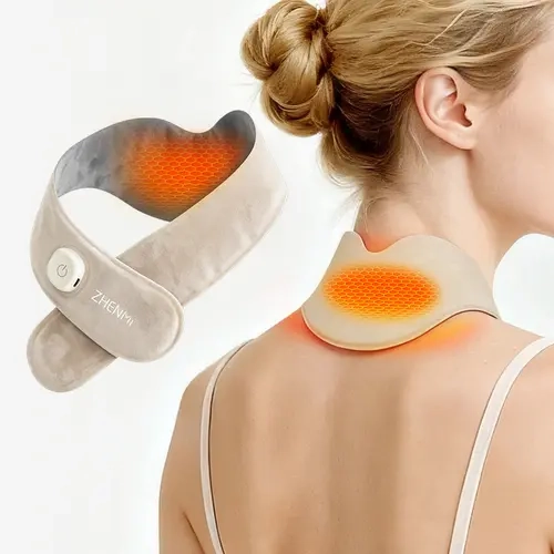 The Ultimate Holiday Gift: ZHENMI FlexiHeat 2-in-1 Neck and Eye Warmer. USB-C Rechargeable Heating Pad with 3 Heat Settings, Lightweight Design for All-Day Comfort for Home, Work, or Travel; Good Deal