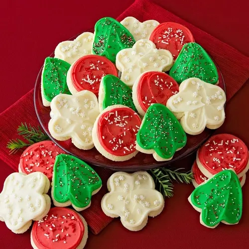 Cheryl's Holiday 24-Piece Buttercream Frosted Cookies