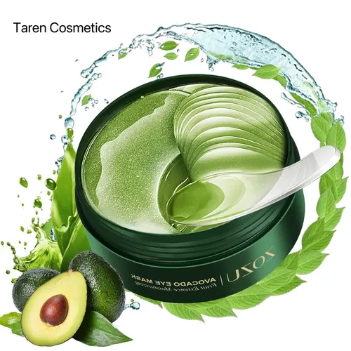 [Buy 2 Get 1 Free] Taren Cosmetics Avocado Moisturizing Eye Bag Mask 60pcs Set, Dark Bag Corrector, Hydrating Comfortable Under Care Single Item Skincare Gift