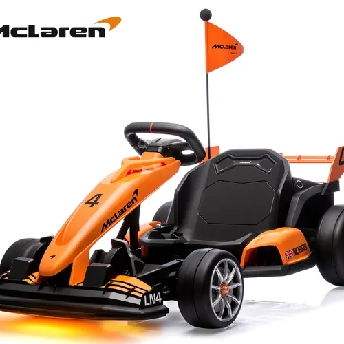 Segmart 24V Kids Electric Drift Go Kart 7.5MPH Ride On Race Car with Adjustable Seat Dual 200W Motors Fast Fun Toy for Boys - Trike