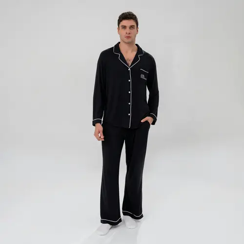 Hotel Collection- Men's Luxe Bamboo Long PJ Set