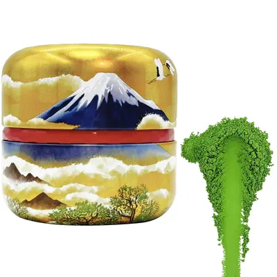 Japanese Ceremonial Grade Matcha 50g Tin First Harvest Japanese Green Tea Beverage Matcha Powder 1.76oz Tin, Japanese Certified Green Tea Matcha (1.76oz) 50g