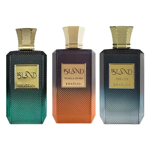 Khadlaj 3 Piece Extrait de Parfum Bundle for Unisex (3.4 Ounce, Khadlaj Island + 3.4 Ounce, Khadlaj Island Vanilla Dunes + 3.4 Ounce, Khadlaj Island Dreams)