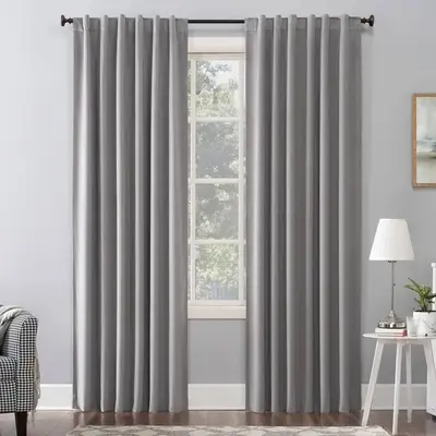 108"x50" Amherst Velvet Noise Reducing Thermal Back Tab Extreme 100% Blackout
