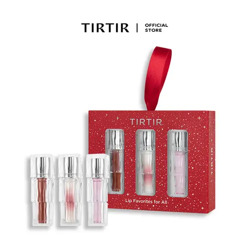 [TIRTIR Official] Lip Tint Trio Holiday Edition - 2 Lip Glosses & 1 Lip Plumper Set Limited Edition Cosmetic Lipstick Makeup Glossy