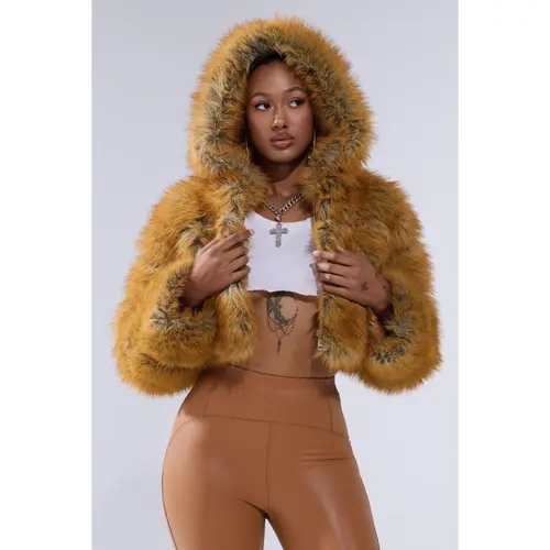 BREAK THE BANK HOODED FAUX FUR