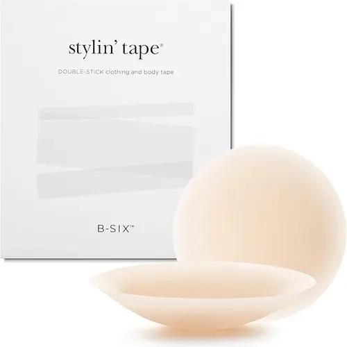 Nippies Women's Adhesive Bras Bundle - Skin Adhesives, Stylin' Tape, Matte Nip Covers, Fashion Tape - Bra Alternative for Dress, Flash, Sheer Fabrics, Backless Sticky Adhesive Bras