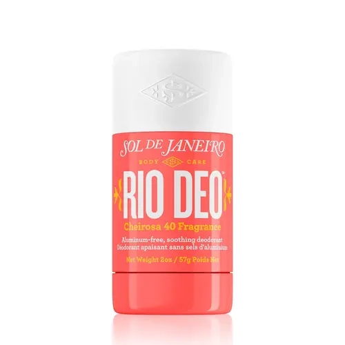 Sol de Janeiro Rio Deo Aluminum-Free Natural Sweat Prevention Deodorant - Cheirosa '40 Warm Floral Aroma Flowers Scent (Black Amber Plum & Vanilla Woods), Cosmetic Body Care, Smoothing Gentle Formula, Anti-Itch, Clean Ingredients, Daily Underarm Care