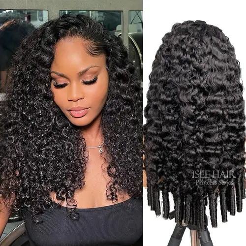 ISEE HAIR 13x6 Wear Go Burmese Curly Pre-Cut HD Lace Front & Pre-Plucked Natural Hairline & Pre-Bleached Tiny Knots Glueless Human Hair Wigs Real Ear To Ear With Invisi Draw-string Wig #TikTokShopFallDealsForYou