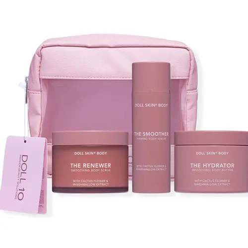 Doll 10 Doll Skin Body Smooth, Firm & Glow Trio With Bag