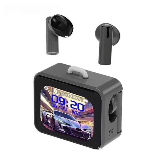 C19 Wireless In-Ear Headphone Earbuds (2025) - Bluetooth 6.0 Portable Gadgets, Water Resistant, Hi-Fi Sound, LED Screen Key Info Display, Anti-Loss Function, Call Control, Mobile Productivity Tools, Ideal Gift for Guys (Phones, Tablets, Desktops)