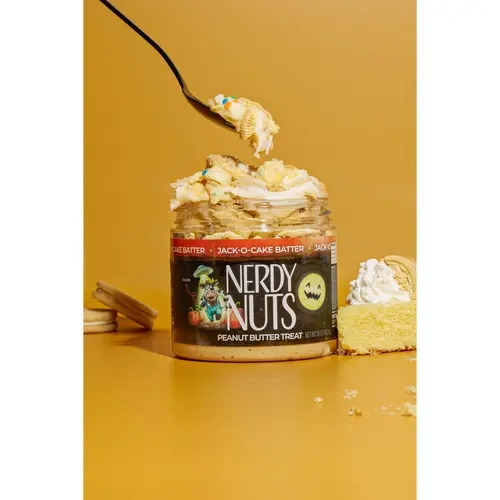 Jack-O-Cake Batter Peanut Butter Treat