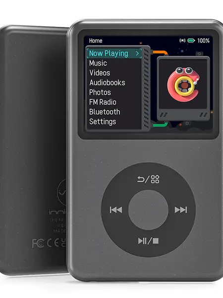 Innioasis Y1 Retro MP3 Player with Bluetooth, Back to the 2000s Digital Music & Video Player, 2.4" Display, HiFi Sound, Portable Music Player for Everyday Listening