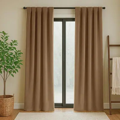 Shilucheng Velvet Blackout Window Curtains, 2 Panels (52"W x 84"L) - Thermal Insulated, Noise Reducing, Energy Saving Room Darkening Drapes with Rod Pocket & Back Tab for Living Room, Bedroom,summerwins