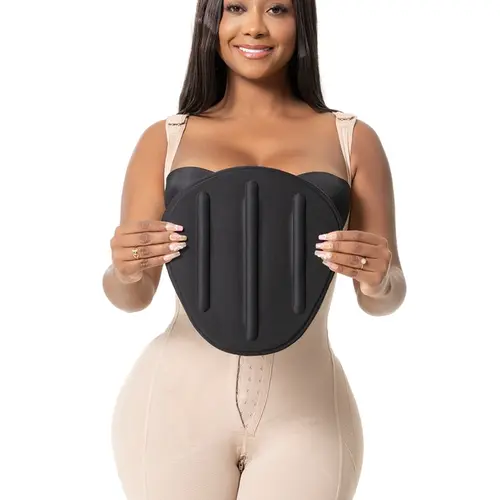 Ab Board Faja | Abdominal Board for Fajas Colombianas Moldeadoras | Firm Even Pressure + Flat Tummy Support | Shield Shape Foam with 3 Contour Bars | Fits Under Your Body Shaper | Body Contouring Accessory | Shapewear for Women | Snatched Body