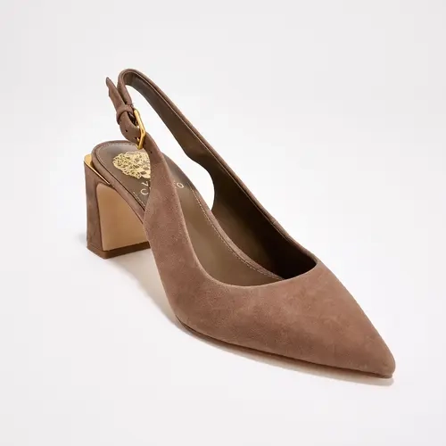 Vince Camuto Leather or Suede Slingback Pumps - Hamden-B