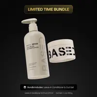 BASED Hydration & Hold Duo | Leave-In Conditioner & Curl Gel Bundle | Premium, Non-Toxic Ingredients