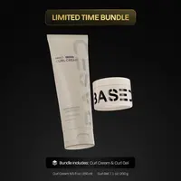 BASED Definition & Hold Duo | Curl Cream & Curl Gel Bundle | For Defined, Frizz-Free Curls with Strong Hold | Premium, Non-Toxic Ingredients