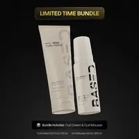 BASED Definition & Volume Duo | Curl Mousse & Curl Cream Bundle | For Defined, Voluminous, Frizz-Free Curls | Premium, Non-Toxic Ingredients