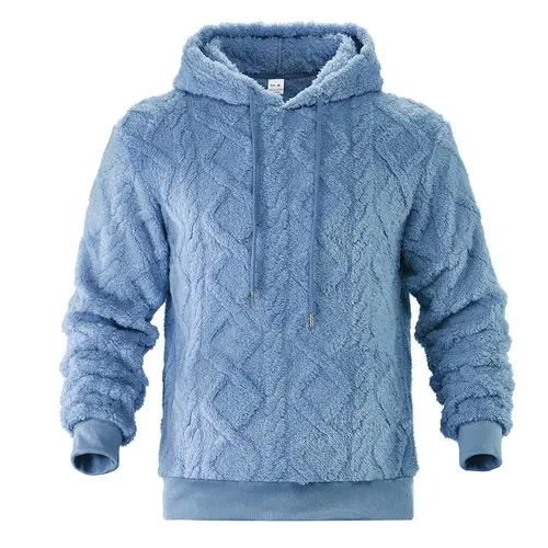 KZZ Men's Solid Plain Classic Stylish Fleece Hoodies - Long Sleeve Drawstring Hooded Tops, Menswear Outerwear, Christmas Gifts for Him