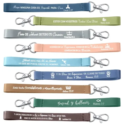45Pcs Bible Verse Keychains Wristlet Christian Trendy Keychains for Men Women Bags Backpacks Keys Inspirational Gifts for Sunday School Baptism Gift Religious Party Favors