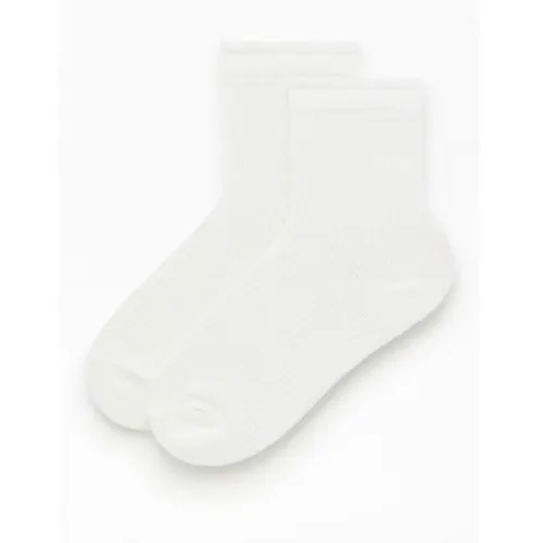 John Galt Women's White Ankle Socks
