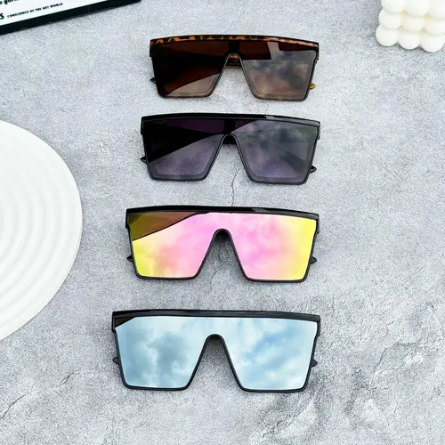 Unisex Polarized Sports Sunglasses (4pcs) - European & American Large 1-Piece Full Rim Nylon Frame, Polarised Lens, Edgy Modern Look, Sun Protection, Nighttime Yellow Tint, Multi-Sports, Cycling, Driving, Men's Accessories, Gifts for Him