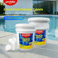 PROFELIZ Chlorine Tablets 3 Inch for Swimming Pools, Kills Bacteria and Stops Algae, Slow Dissolving,Exclusive Protective Packaging,Pool Chlorine Tablets, 20 lb 40lb outdoorfun