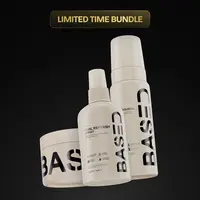 BASED Curl Trio | Curl Mousse, Curl Gel & Curl Refresh Spray | For Hydrated, Defined, & Frizz-Free Curls | Non-Toxic, High Performance