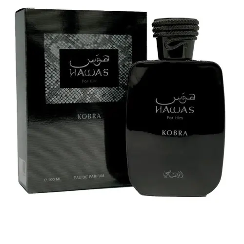 Rasasi Men's Hawas Kobra Luxurious EDP Spray - 3.4 oz (100 ml Bottle), Single Item, Daily Wear Fragrance for Beauty & Personal Care, Luxurious Men's Fragrance