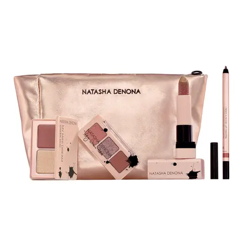 Natasha Denona MY DREAM POUCH 5-Piece Set Full-Size & Mini Products Limited Edition Eye Cheek Lip Makeup Pouch