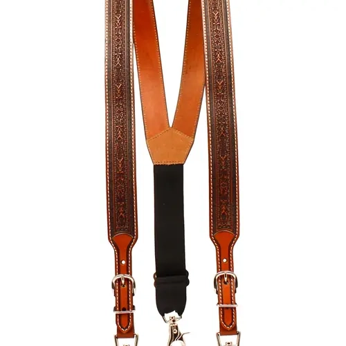 Nocona Belt Co. Men's Men'S Tooled Suspenders - N8513008